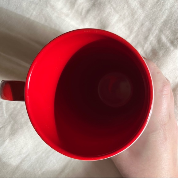 Baby It’s Cold Outside Christmas Themed Holiday Red and White Ceramic Mug 17oz. - Picture 4 of 5